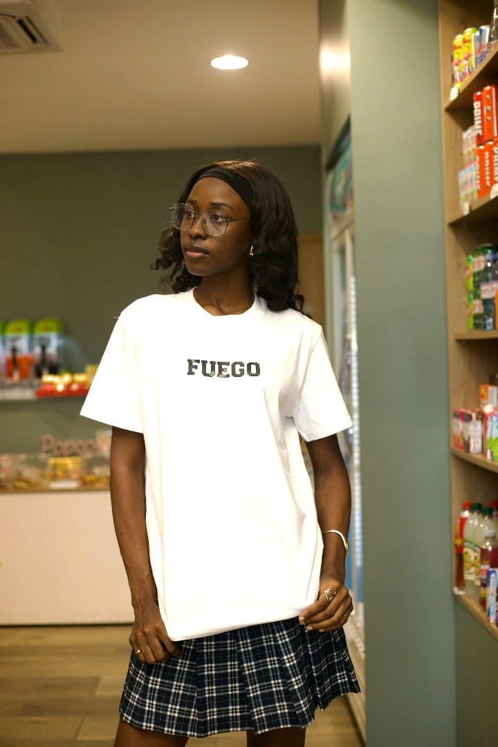 Fuego A.M.A.P.D T-Shirt - Camo Prints on White